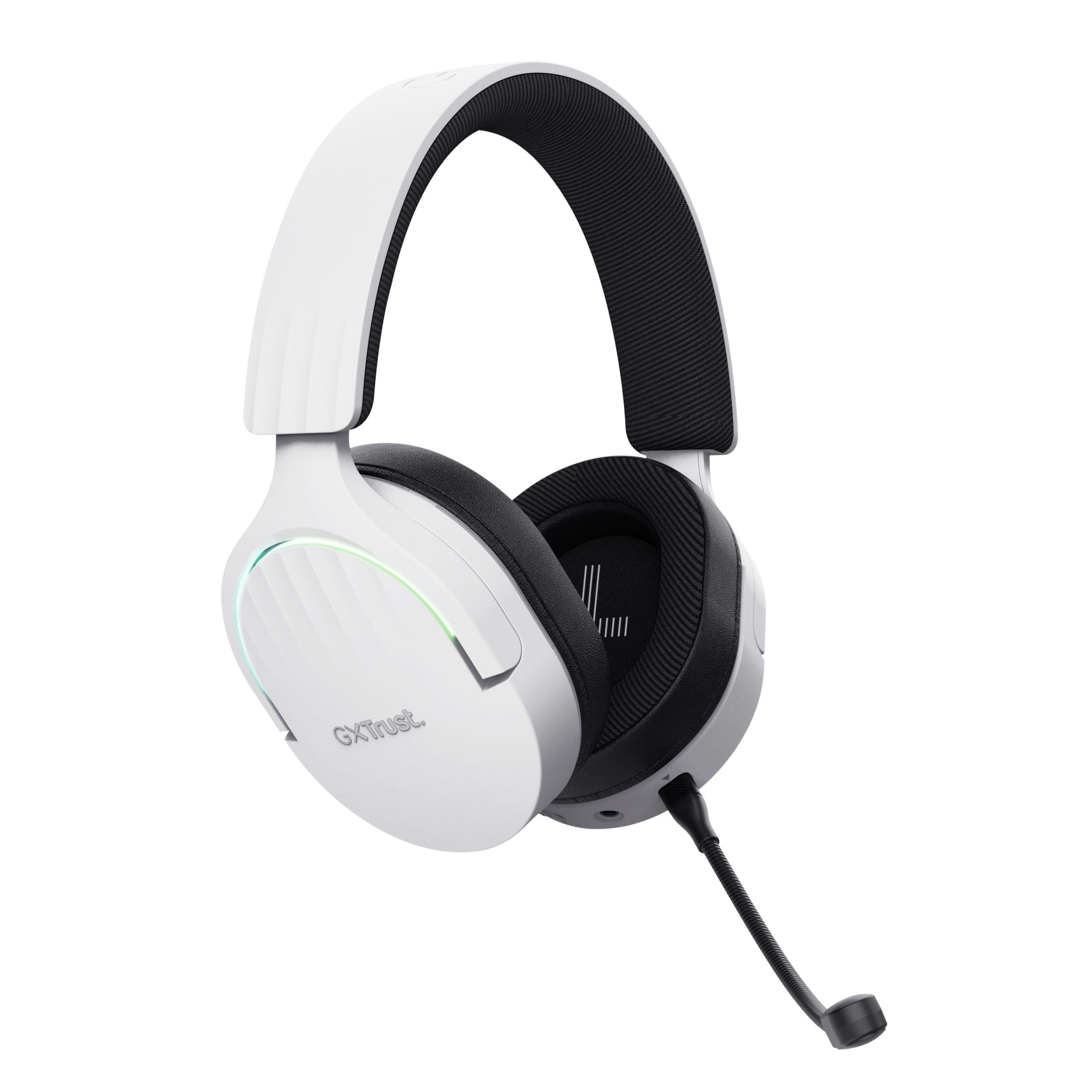 Headset Gaming TRUST GXT 491W Fayzo Wireless (Binaural - Com fios e sem fios - 5 cm - Branco), miniatura 3