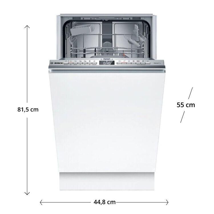 Máquina de Lavar Loiça Encastre BOSCH SPH4EKX17E (Altura 81,5 cm - 45 cm - 82 cm - Cinzento), miniatura 2