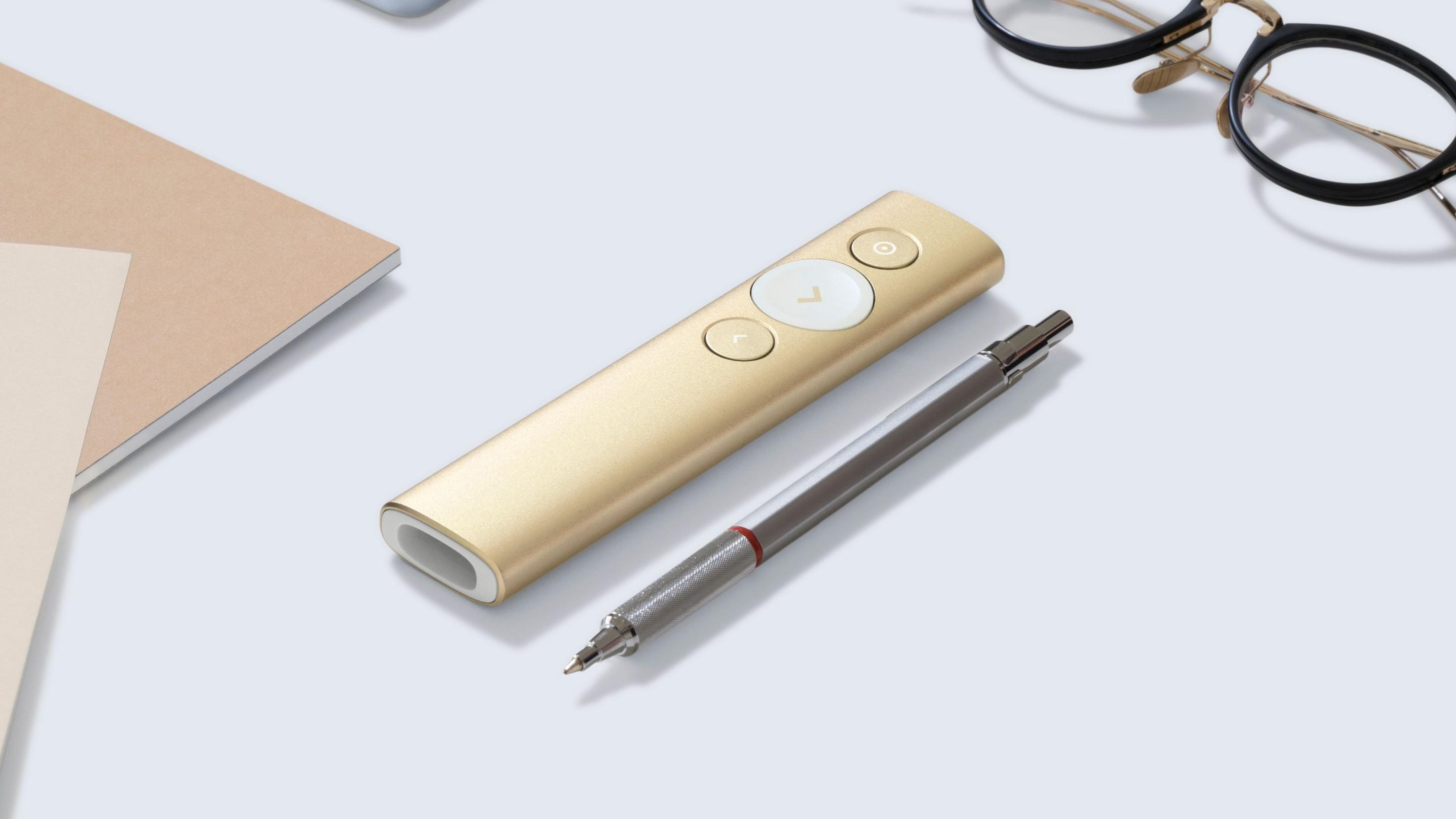 Apresentador LOGITECH Spotlight Plus (USB Type-A para USB Type-C - Bluetooth/RF - Dourado) — miniatura 3