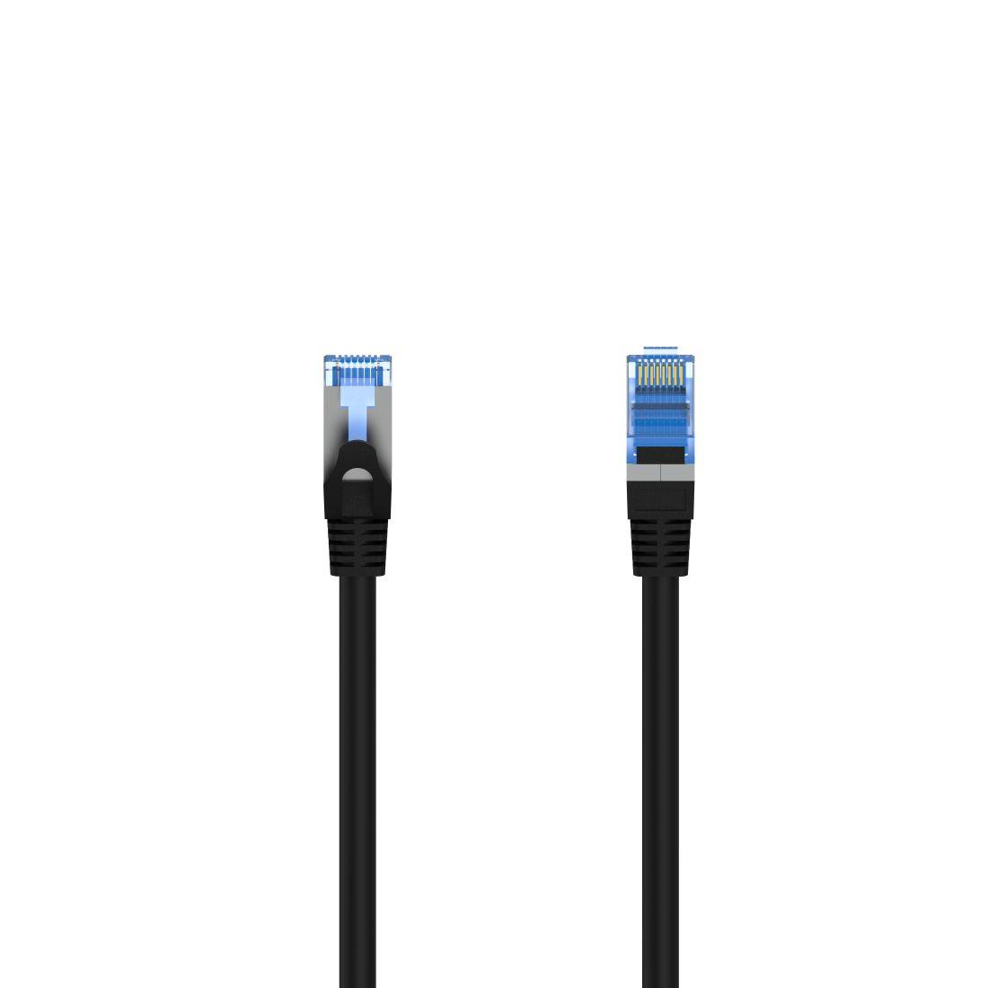 Cabo de Rede HAMA 00300007 (3 m - Cat6A - RJ-45, macho - Preto)