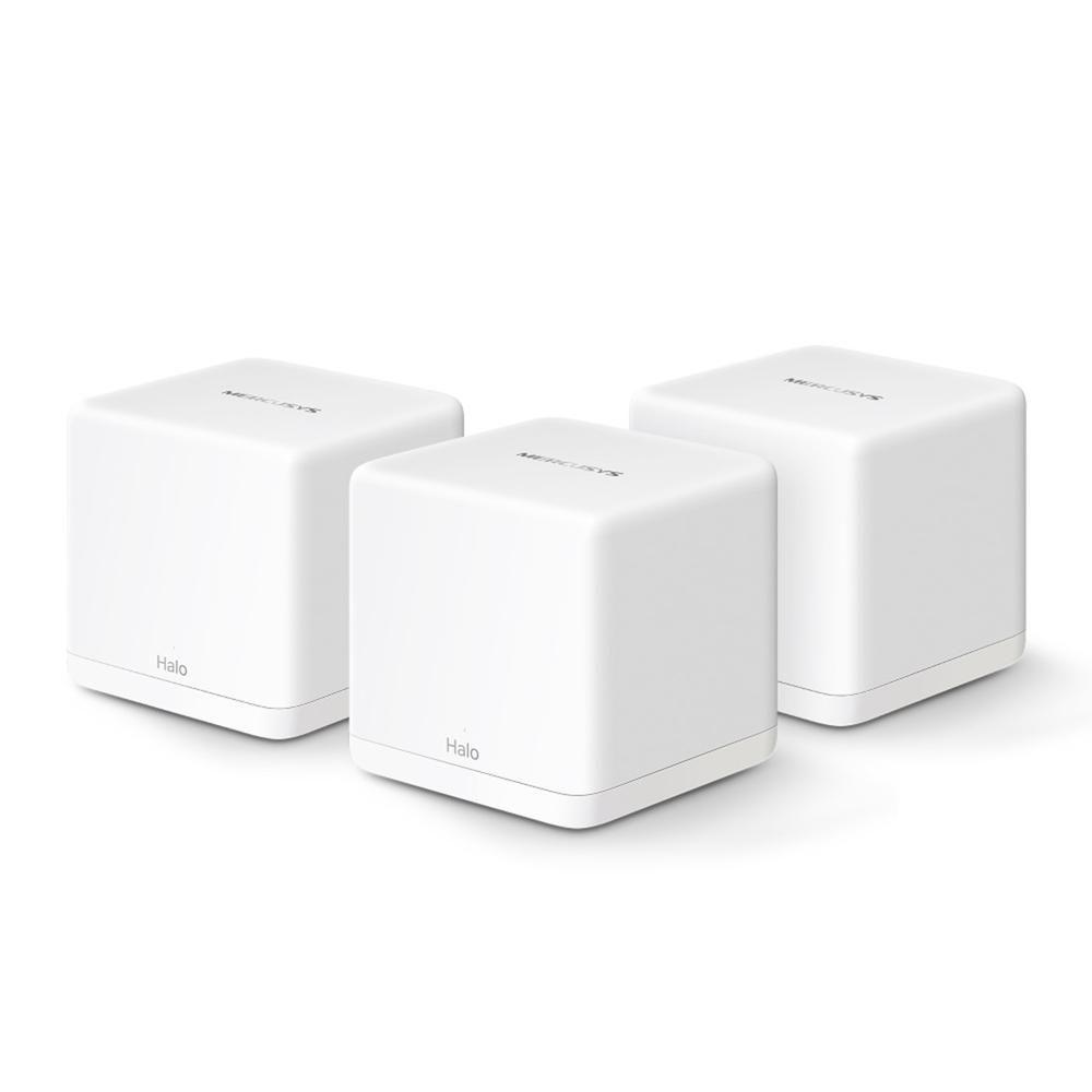 Sistema Wi-Fi Mesh MERCUSYS Halo H60X (Wi-Fi 6 - 1500 Mbit/s - Dual Band - Branco)