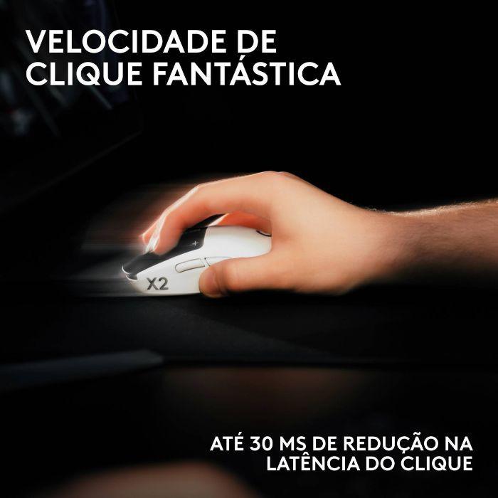 Rato LOGITECH G PRO X2 SUPERSTRIKE (Mão direita - 44000 DPI - Ótico - Preto/Branco) — miniatura 5