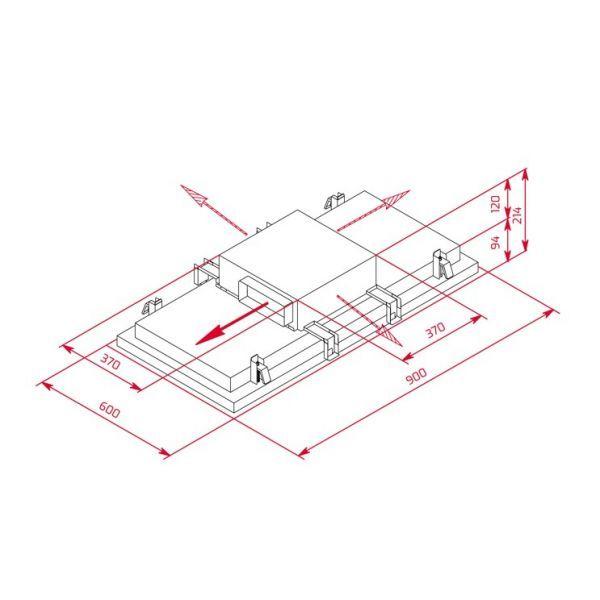 Exaustor de Teto Encastre TEKA DHT 97670 TOS WH (Altura 21,4 cm - 90 cm - 60 cm - Branco) — miniatura 5