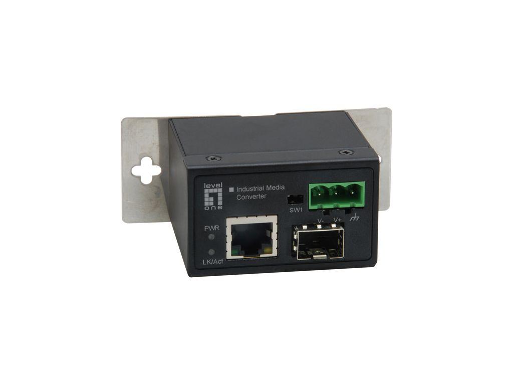 Conversor Multimédia de Rede LEVELONE IEC-4000 (10Base-T, 100Base-TX - 100 Mbit/s - Preto) — miniatura 2