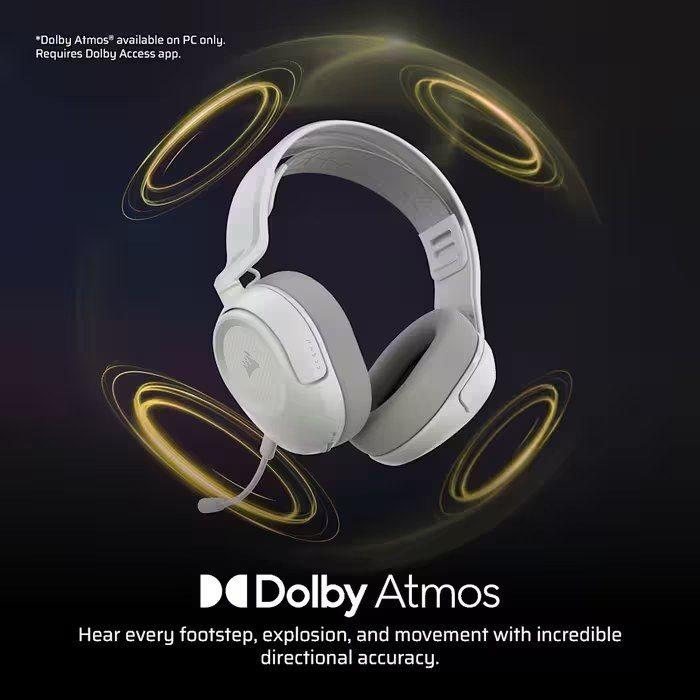 Headset Gaming CORSAIR HS35 V3 (Binaural - Circum-aural - 5 cm - Branco) — miniatura 5