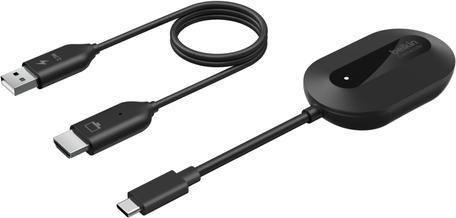 Adaptador de Ecrã Sem Fios HDMI BELKIN Connect Air AVC024HQBK (Prateado)