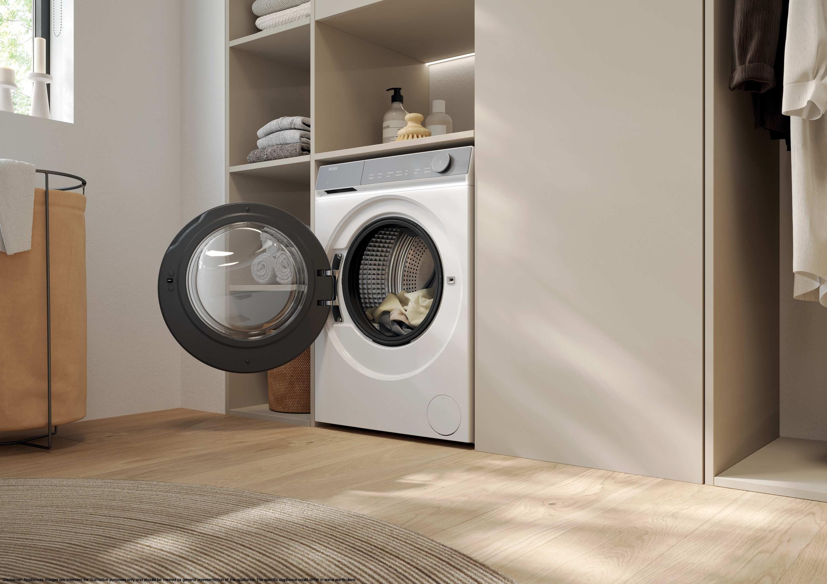 Máquina de Lavar Roupa Independente HAIER HW90B14367UIB (1400 RPM - B - A - Branco) — miniatura 9