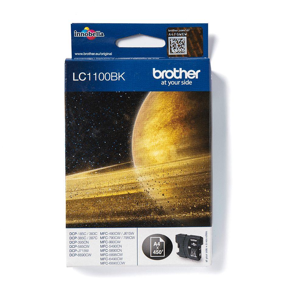 Tinteiro BROTHER LC1100BK (450 páginas - Preto)