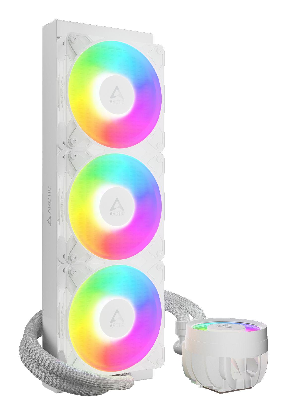 Sistema de Refrigeração Líquida ARCTIC Liquid Freezer III Pro 360 A-RGB (120 mm - 3 ventoinhas - 3000 RPM - Branco) — miniatura 2