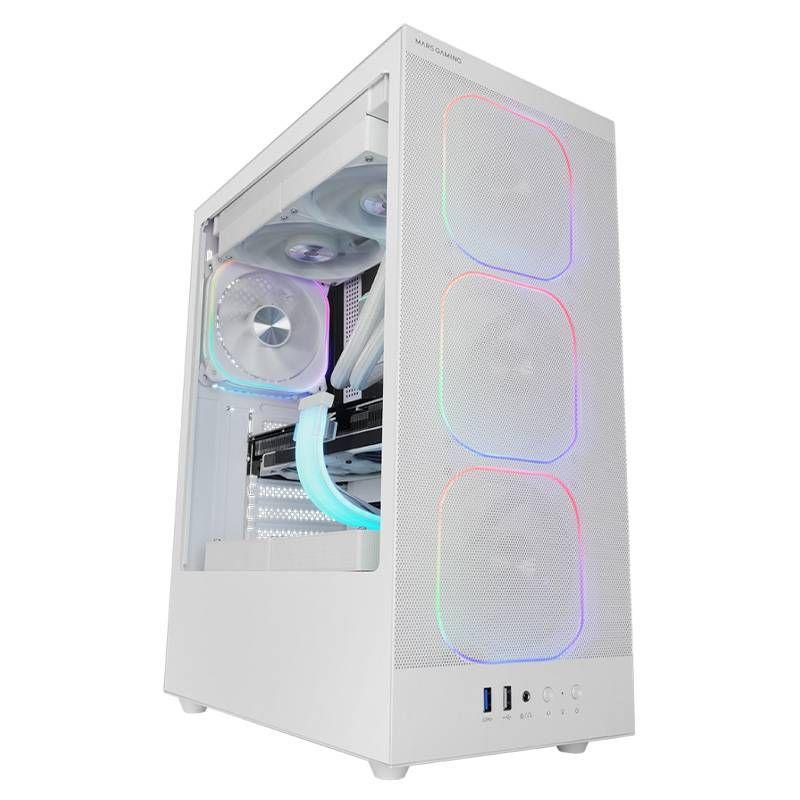 Caixa ATX MARS GAMING MCNEBULAW (ATX, Micro ATX, Mini-ITX - Torre média - Aço SPCC, 0,6 mm - Branco) — miniatura 2