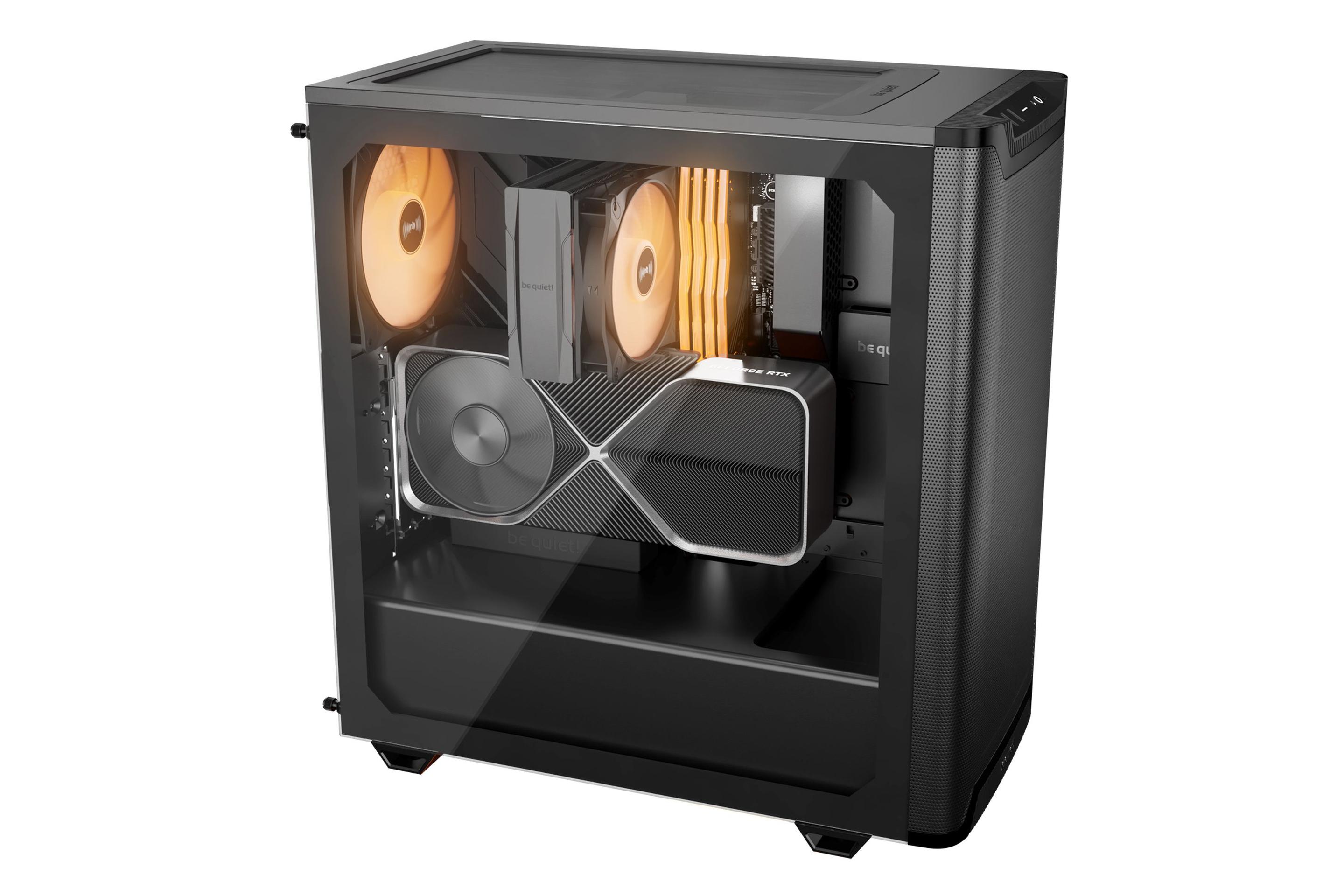 Caixa PC BE QUIET! Pure Base 501 LX ARGB (ATX, micro ATX, Mini-ATX - ATX, PS2 - Midi Tower - Preto) — miniatura 4