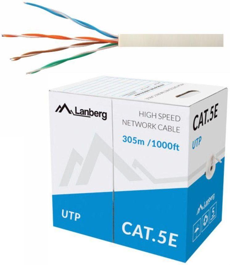 Cabo de Rede LANBERG LCU5-10CC-0305-S (305 m - Cat5e - Cinzento), miniatura 3