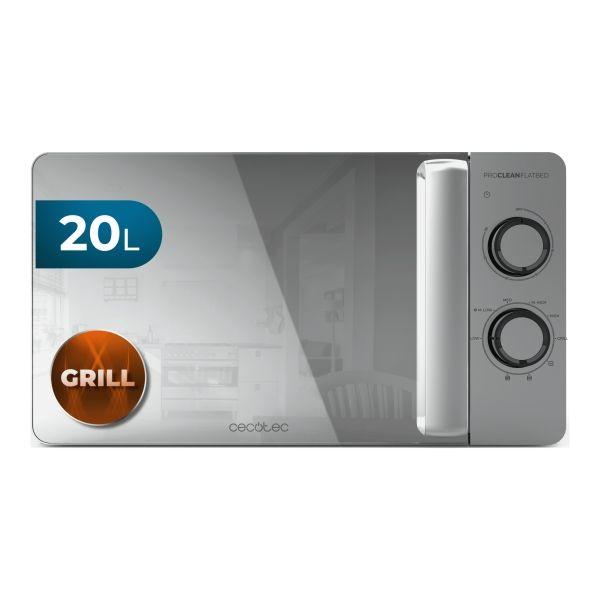 Micro-ondas Independente CECOTEC ProClean 3160 Flatbed Mirror (700 W - 800 W - 20 l - Cinzento)