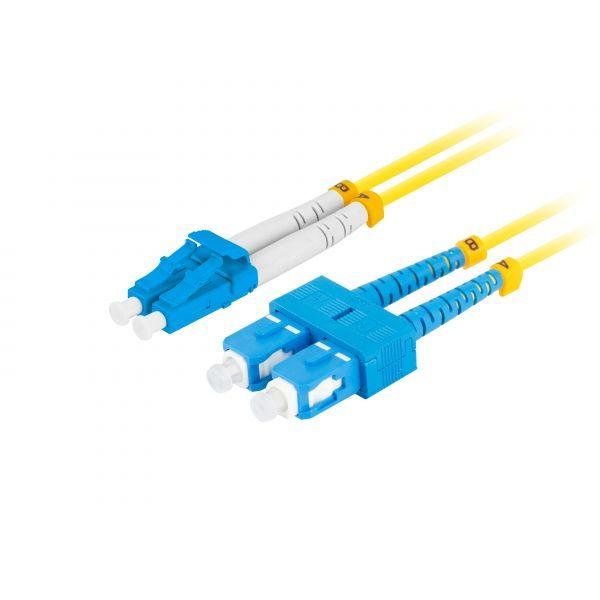Cabo de Fibra Ótica LANBERG FO-SULU-SD11-0010-YE (1 m - SC/UPC para LC/UPC - G.657.A1 - Amarelo), miniatura 2