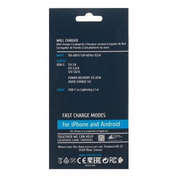 Carregador de Parede RIVACASE PS4101 WD5 (20 W - Branco), miniatura 4