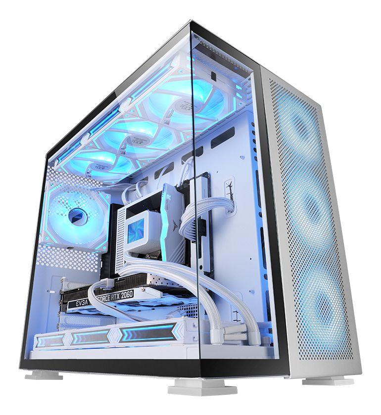 Caixa de Computador MARS GAMING MC-NOVA2 (Torre - SGCC, vidro temperado - 16 cm - Branco)