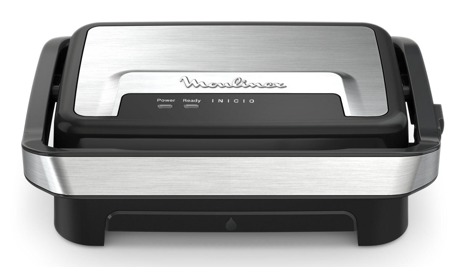 Grelhador de Contacto MOULINEX GI270D10 (Altura 10,7 cm - Preto e Inox)