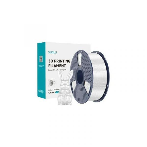 Filamento para Impressão 3D SUNLU PLA+ Silk W (Branco)