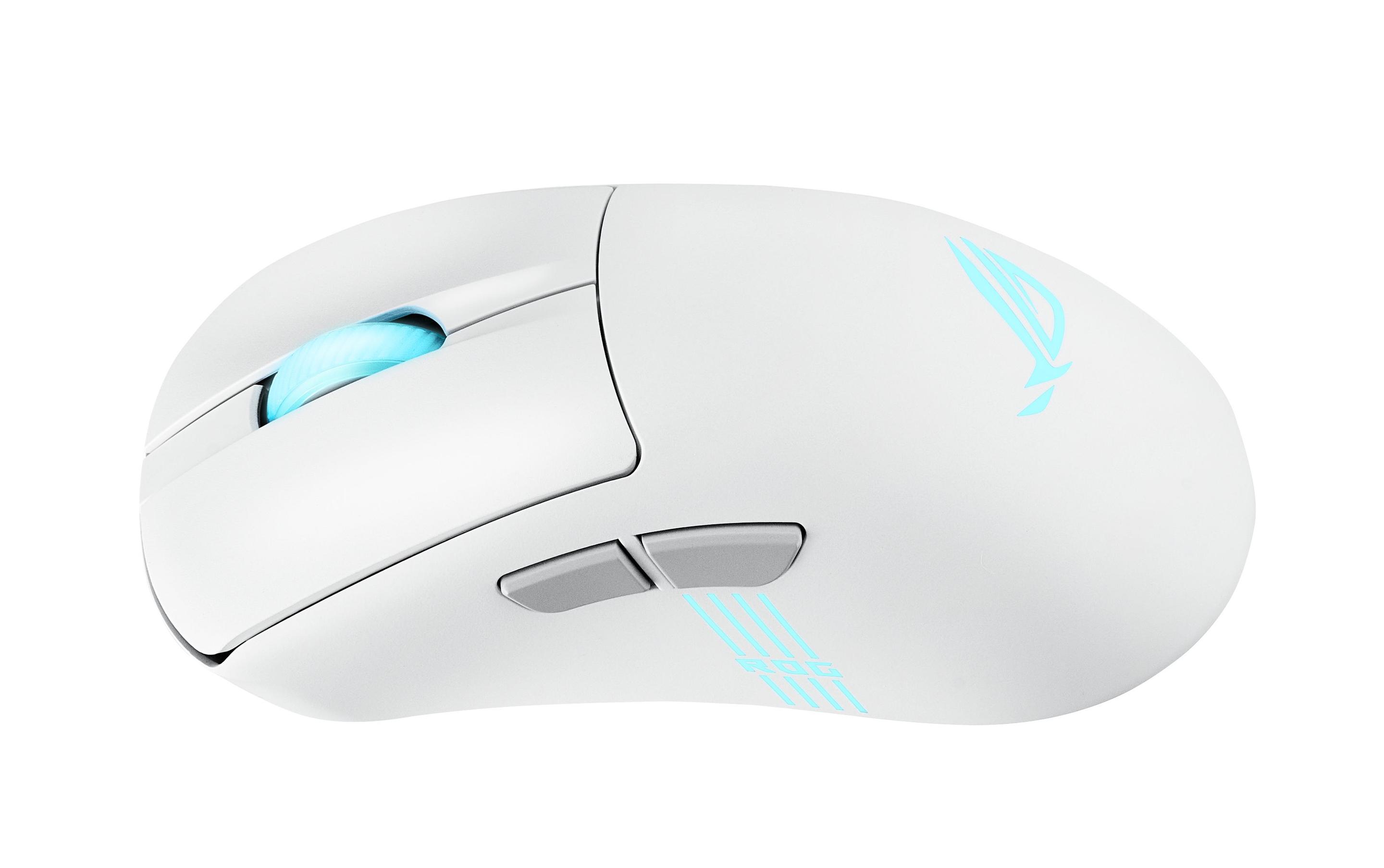 Rato ASUS ROG Keris II Origin WHT (Mão direita - 42000 DPI - Ótico - Branco) — miniatura 4