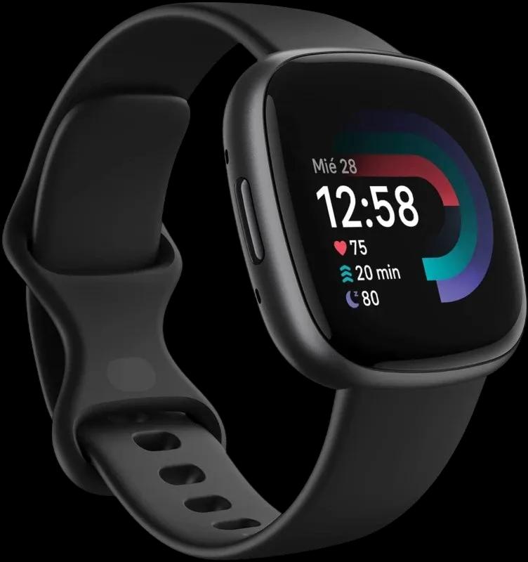 Smartwatch FITBIT Versa 4 (Quadrada - Android, iOS - Digital - Grafite/Preto)