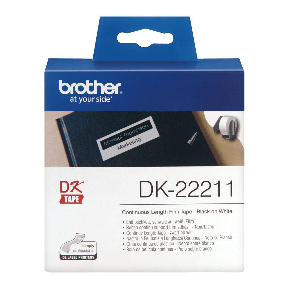Fita de Etiquetas Contínua BROTHER DK-22211 (Branco), miniatura 2