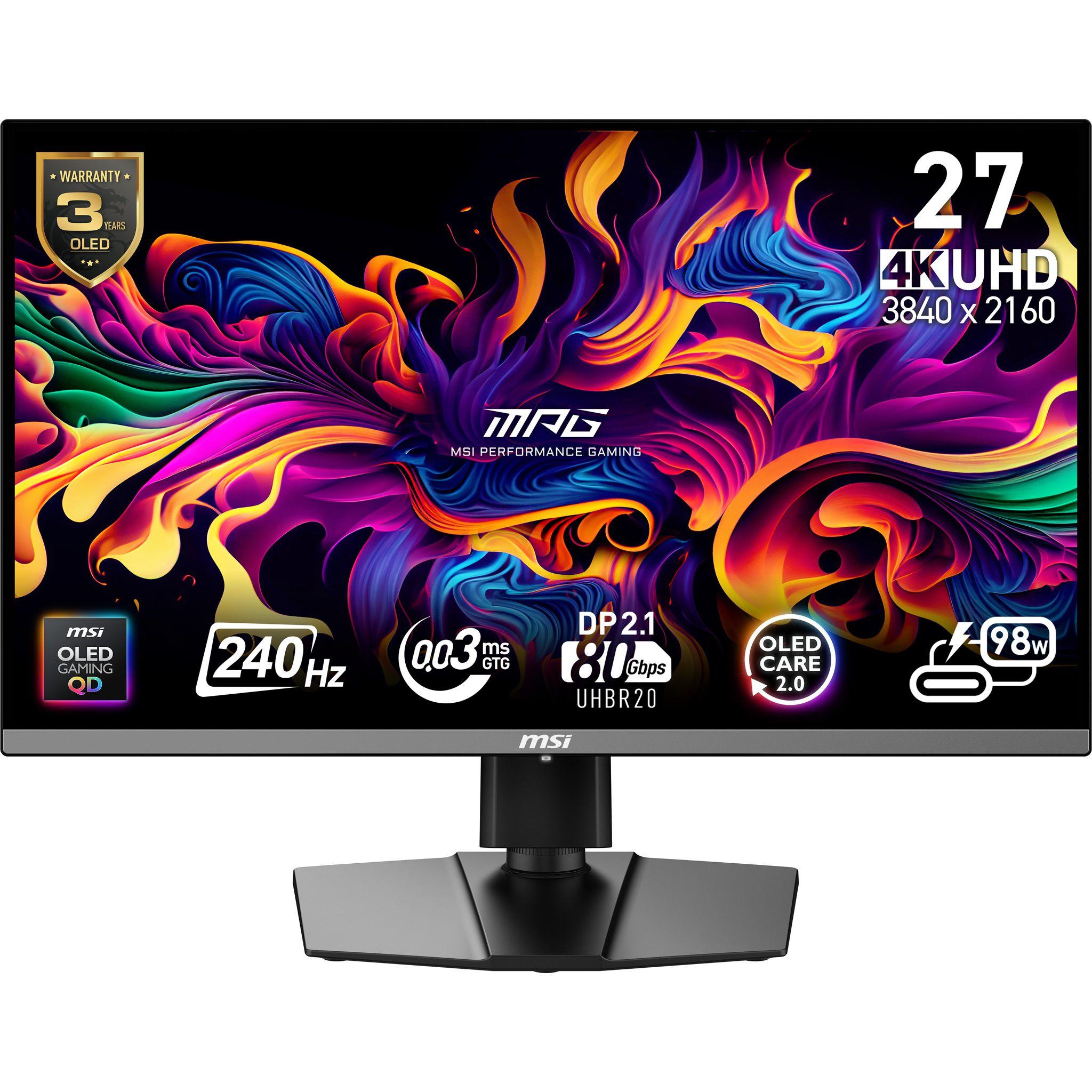 Monitor MSI MPG 272URXDE QD-OLED (26,5" - QD-OLED - 240 Hz - Preto)