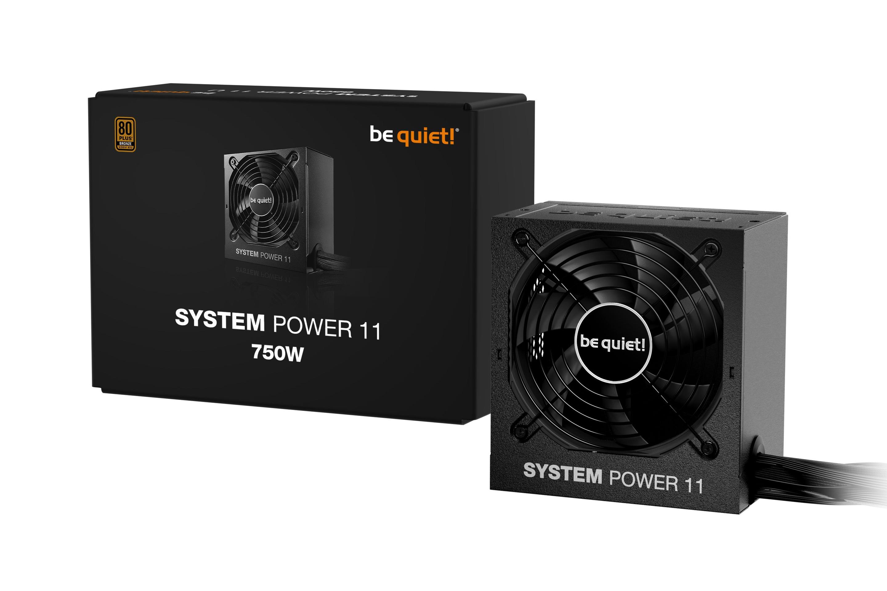 Fonte de Alimentação BE QUIET! System Power 11 750W (ATX - 750 W - 80 PLUS Bronze - Preto), miniatura 3
