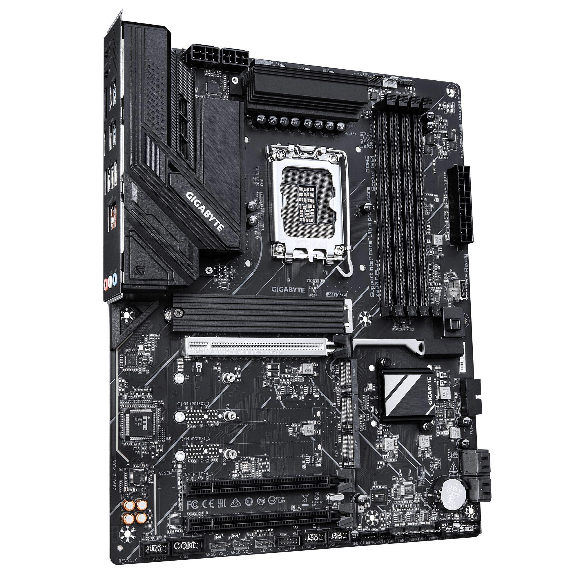Motherboard GIGABYTE Z890 D PLUS (LGA 1851 (Socket V1) - Intel Core Ultra - ATX - Preto), miniatura 3