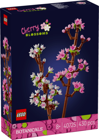 Conjunto de Construção LEGO Cerejeiras 40725 (A partir dos 8 anos - Rosa e Branco)