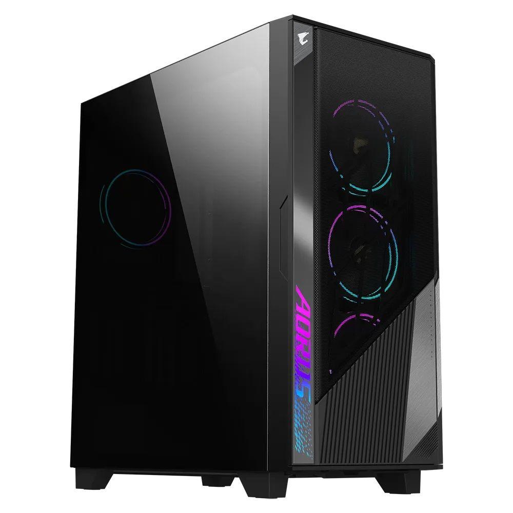 Caixa PC GIGABYTE GB-AC500G ST (Midi Tower - Vidro, Plástico, Aço - Preto), imagem 1