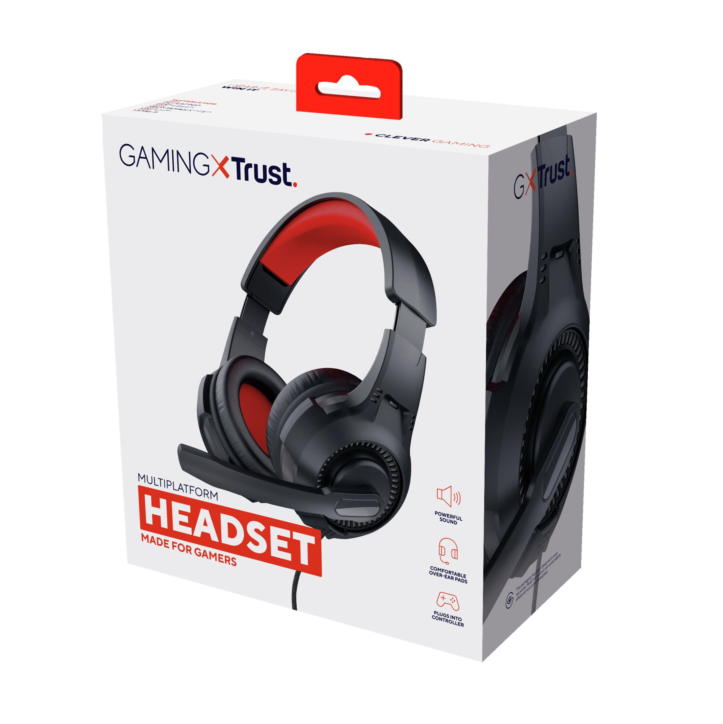 Headset Gaming TRUST 24785 (Binaural - Com fios - Circum-aural - Preto e Vermelho), miniatura 6