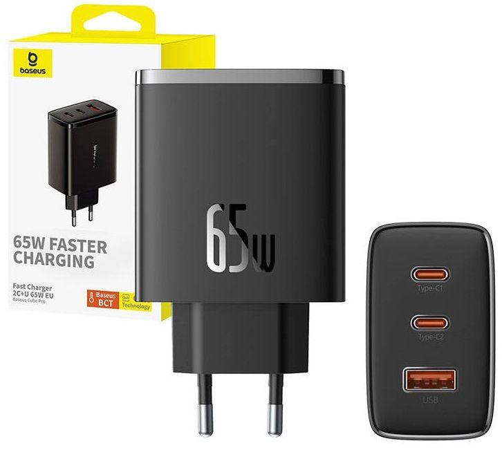 Carregador de Parede BASEUS OS-Cube Pro (65 W - Preto) — miniatura 3