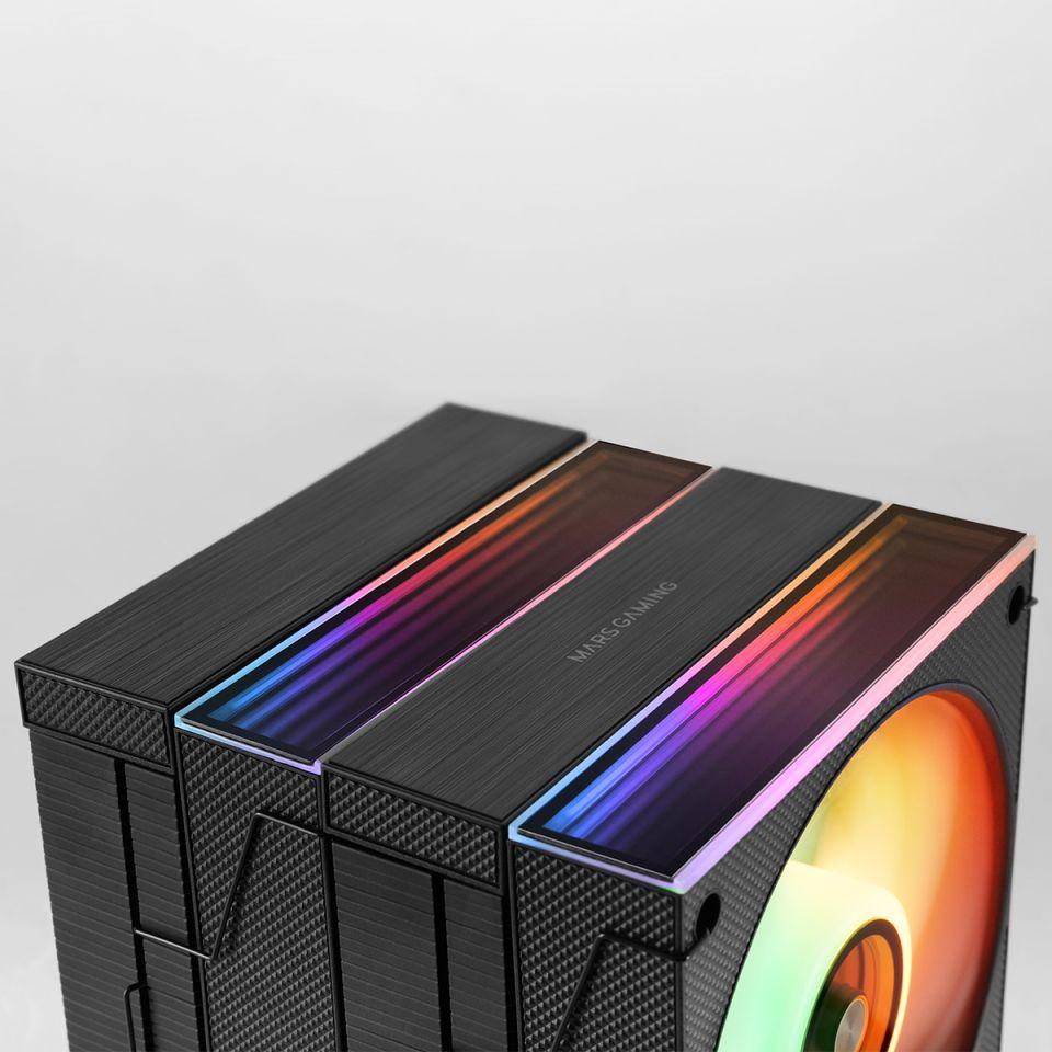 Cooler de CPU MARS GAMING MCPU-X26 (12 cm - 2600 RPM - Multi - Preto) — miniatura 5