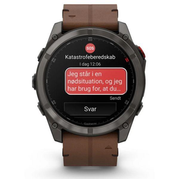 Relógio GPS Multidesportivo GARMIN fēnix 8 Pro (Redondo - Android, iOS - AMOLED - Cinzento/Titânio) — miniatura 3