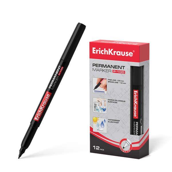Marcador Permanente ERICHKRAUSE P-100 (Preto)