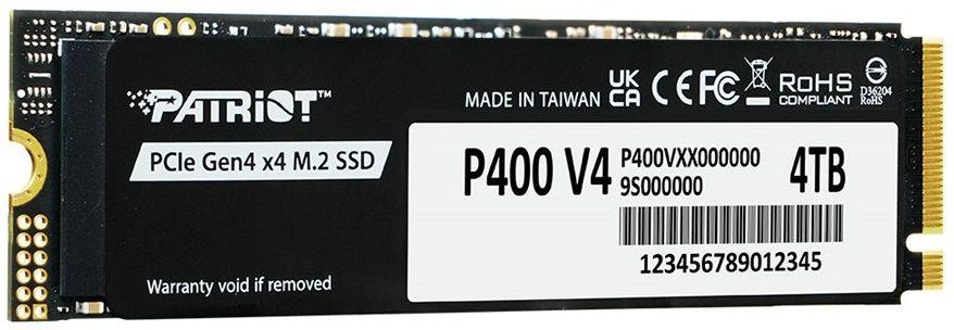 SSD PATRIOT P400 V4 (4 TB - M.2 2280 - PCI Express 4.0 NVMe) — miniatura 2