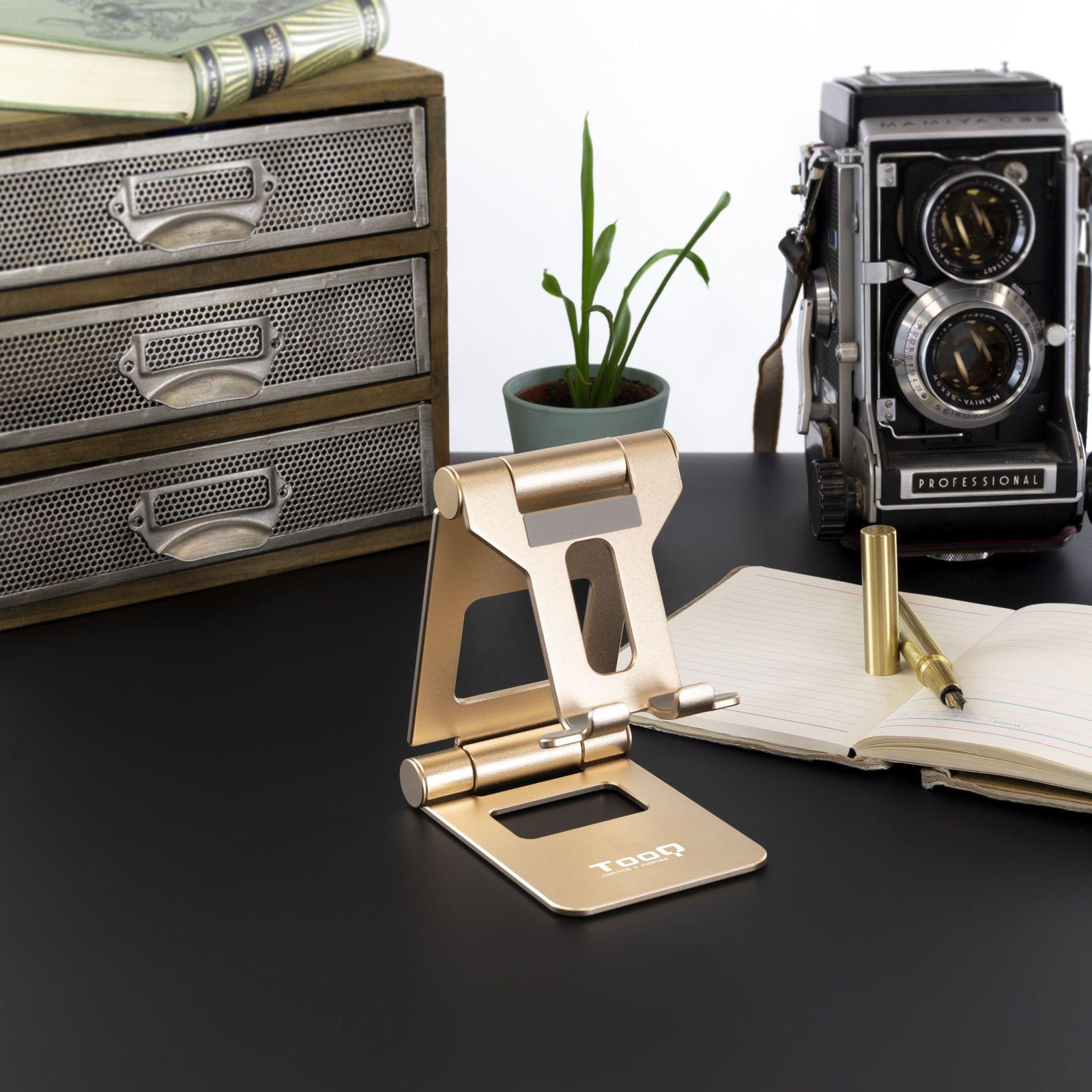 Suporte de Mesa para Telemóvel e Tablet TOOQ PH-KEOPS-ALBA (10" - Dourado), miniatura 8