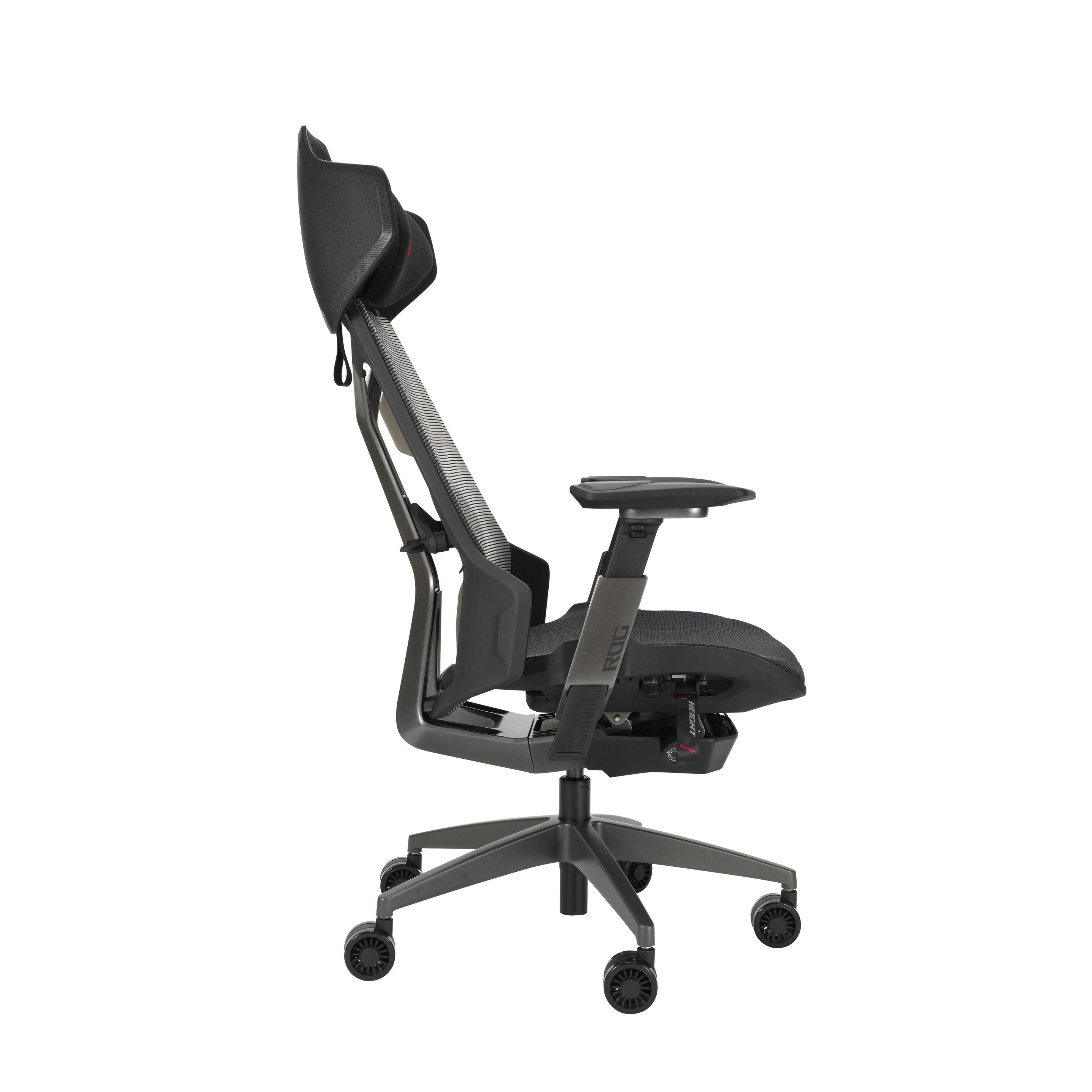 Cadeira Gaming ASUS ROG Destrier Ergo (150 kg - 10 cm - Assento em malha - Preto), miniatura 7