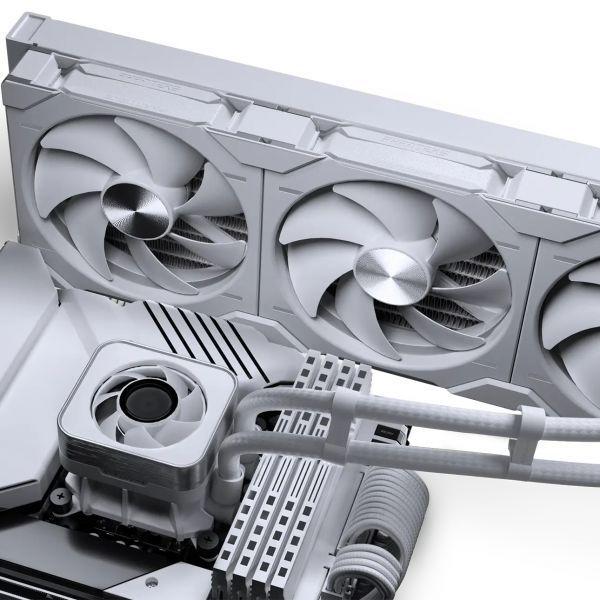 Sistema de Refrigeração Líquida para CPU PHANTEKS Glacier One 420D30 X2 DRGB (140 mm - 1800 RPM - RGB multicolorida - Branco) — miniatura 5