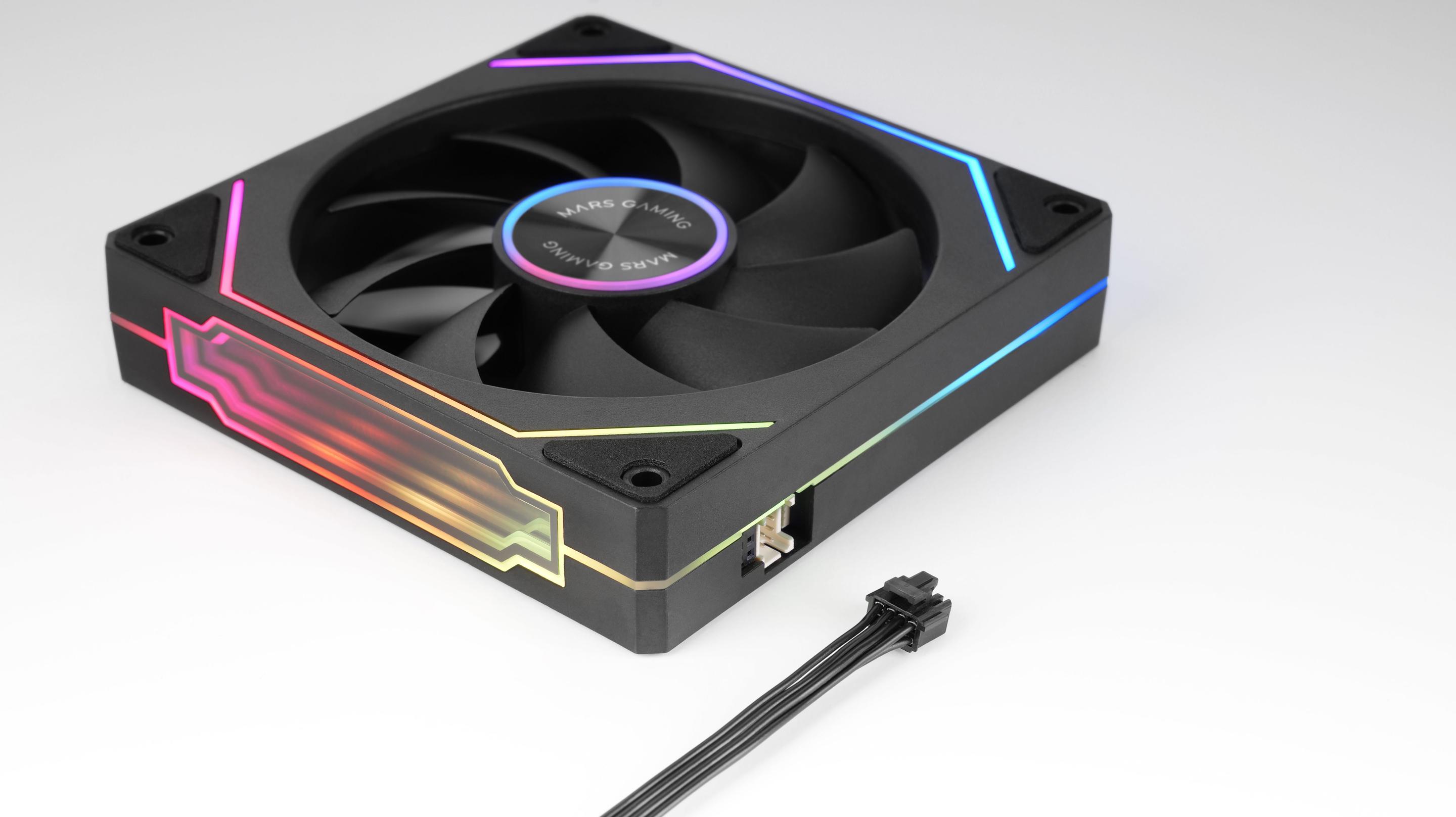 Ventoinhas MARS GAMING MF-LINKFINITYKIT2 (Preto) — miniatura 7