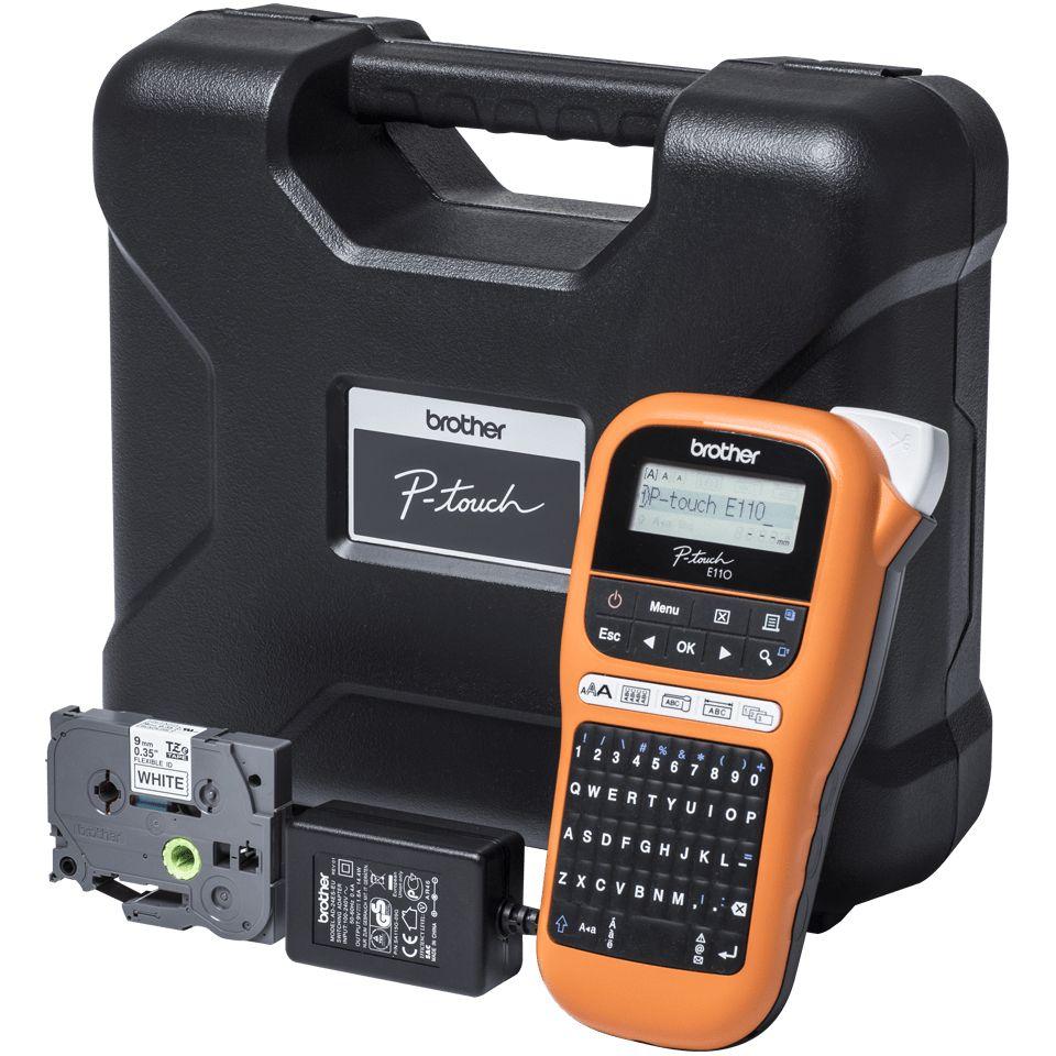 Impressora de Etiquetas BROTHER P-touch E110VP (Preto e Laranja), miniatura 7