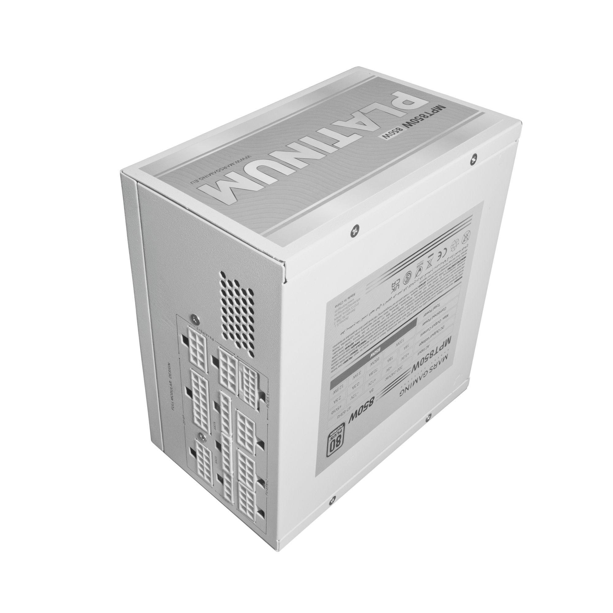 Fonte de Alimentação MARS GAMING MPT850W (ATX - 850 W - 80 Plus Platinum - Branco), miniatura 4