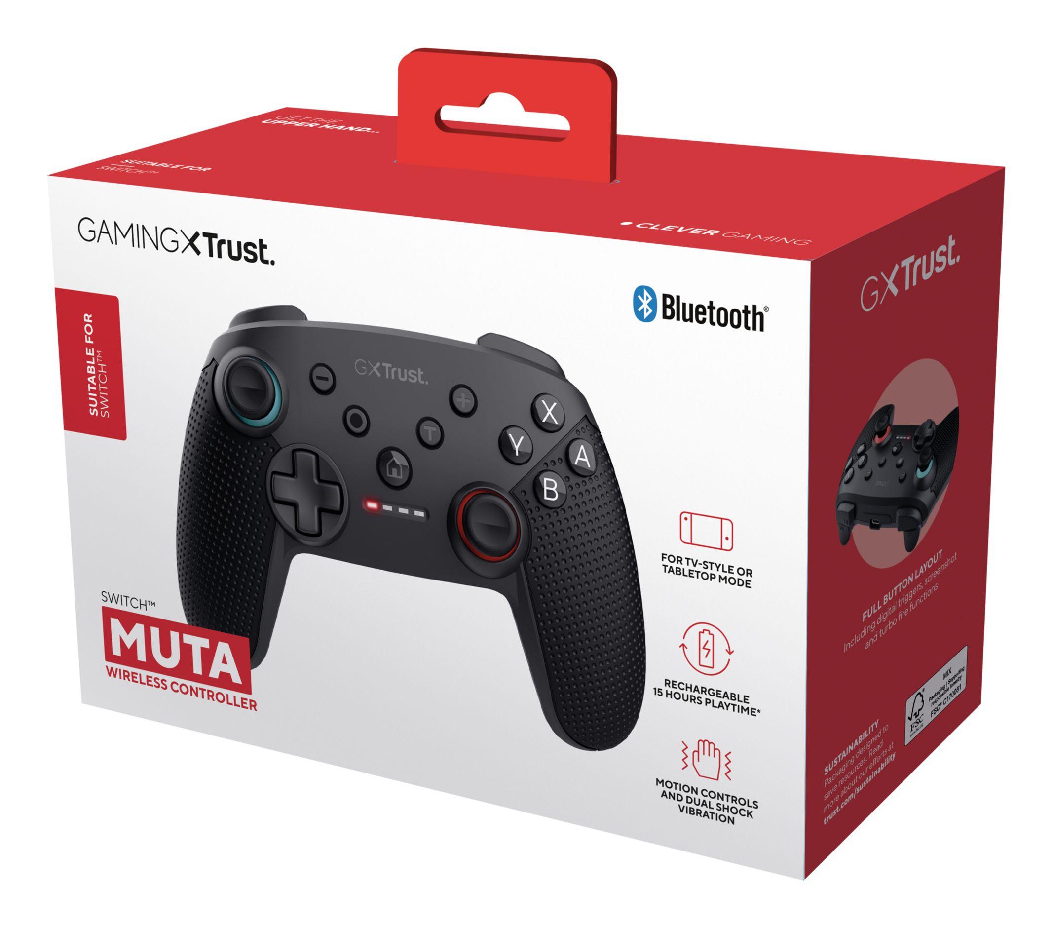Comando TRUST GAMING GXT 1246 Muta (Nintendo Switch - Com fios e sem fios - Preto) — miniatura 5