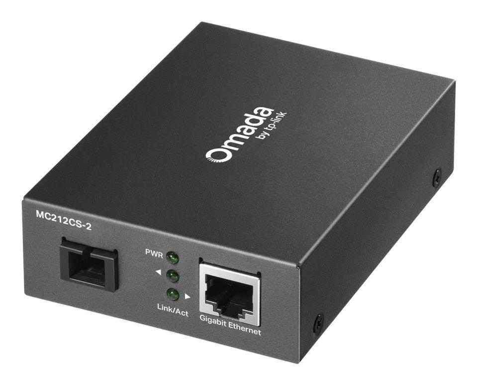 Conversor de Fibra Ótica TP-LINK OMADA MC212CS-20 (Gigabit RJ45 - 1000 Mbit/s - Preto)
