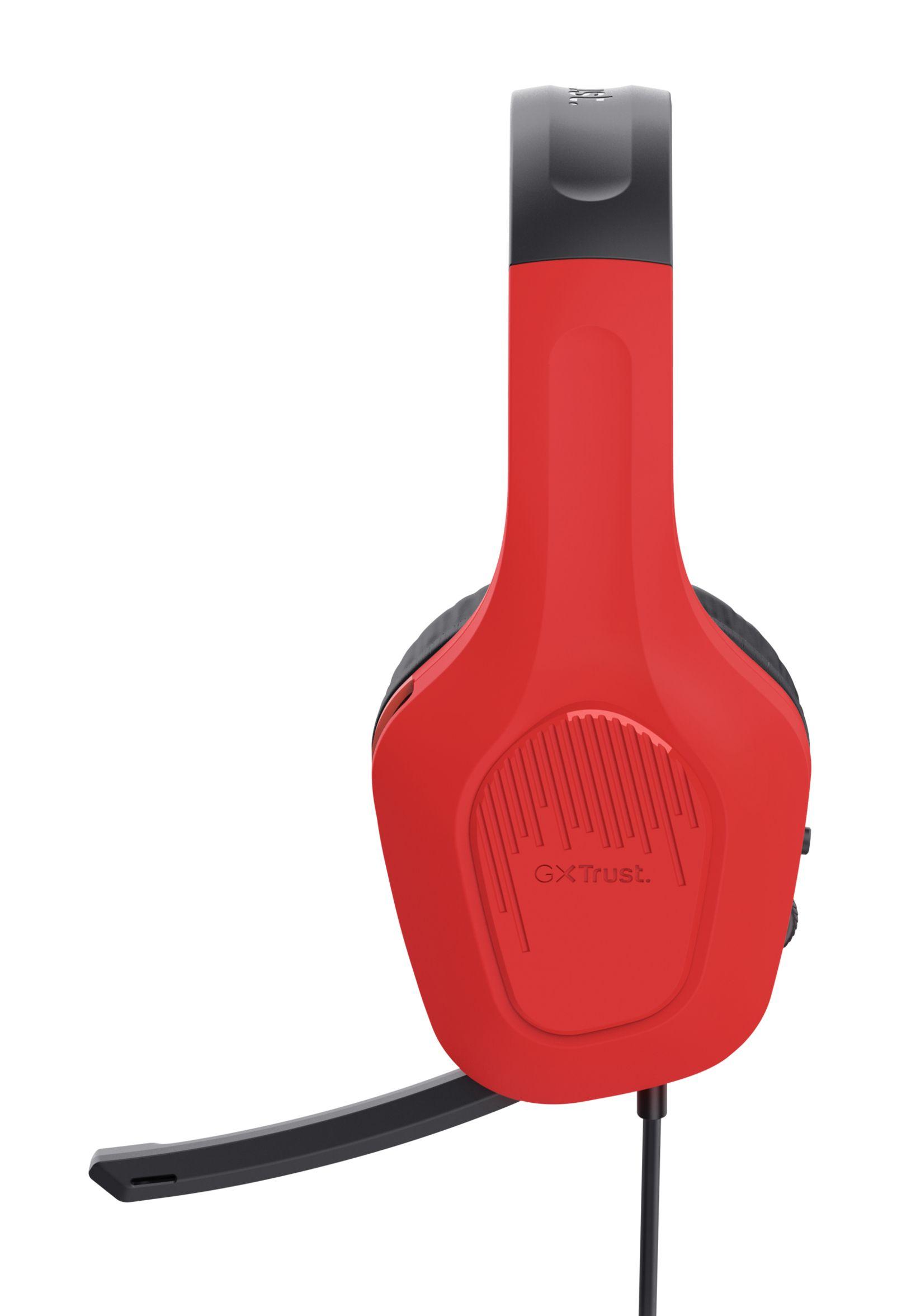 Headset Gaming TRUST GXT 416S Zirox (Binaural - Com fios - Circum-aural - Preto, Ciano e Vermelho) — miniatura 6