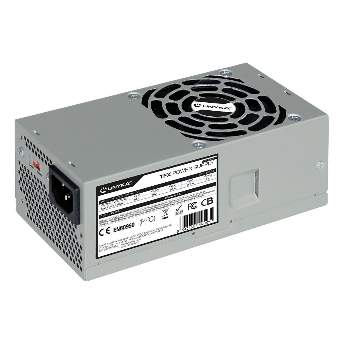 Fonte de Alimentação UNYKACH 52014 (TFX - 350 W - Não modular - Prateado), miniatura 2