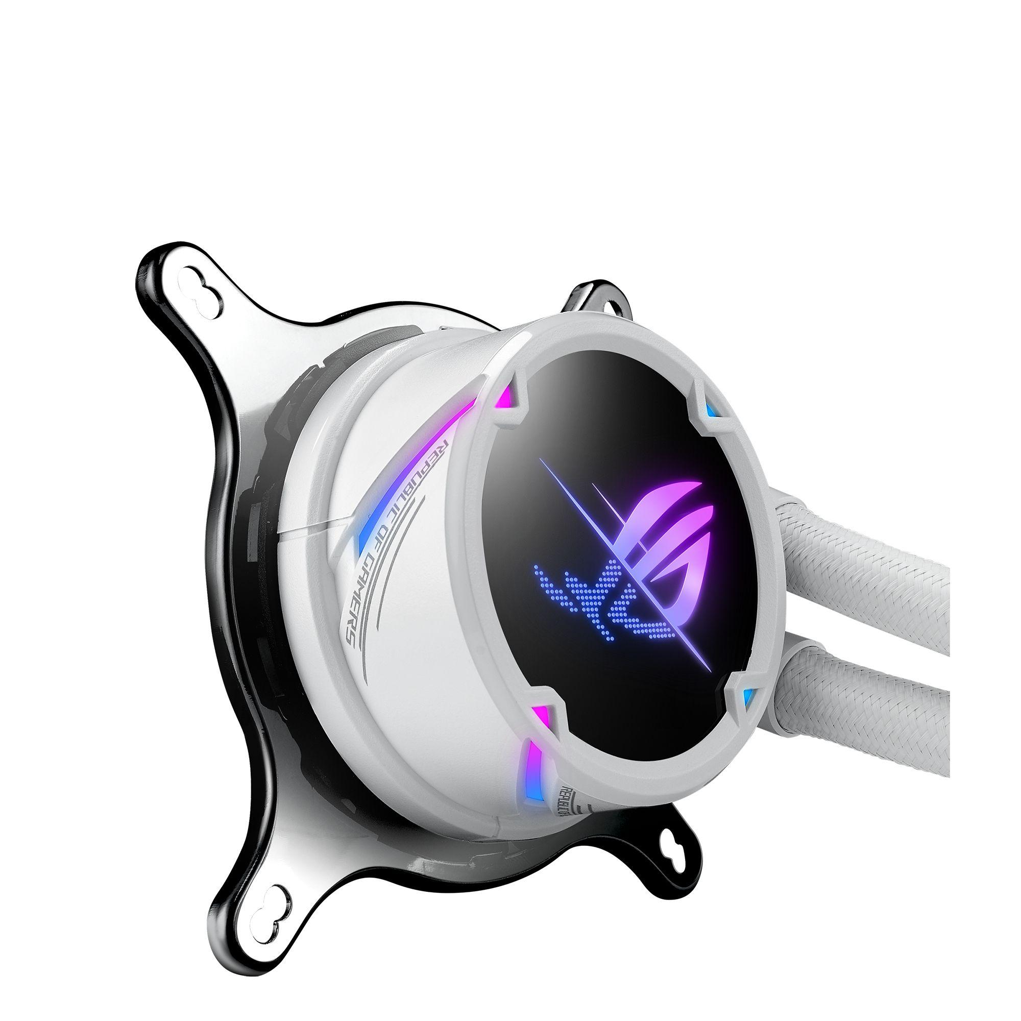 Cooler Líquido All-in-One ASUS ROG STRIX LC II 240 ARGB White Edition (12 cm - 2500 RPM - Multi - Branco) — miniatura 3