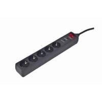 Régua de Proteção GEMBIRD SPG5-C-15 (5x Schuko - Preto)