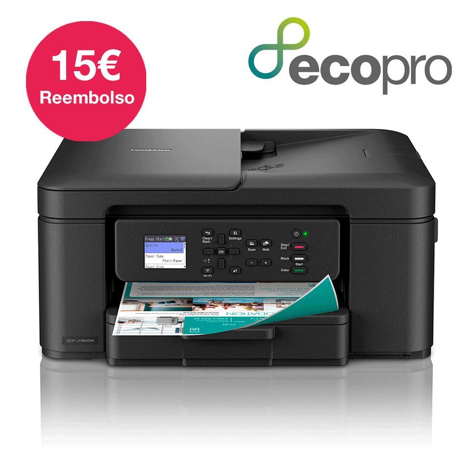 Impressora Multifunções BROTHER DCP-J1360DW (A4 - Impressão a cores - 150 folhas - Preto), miniatura 4