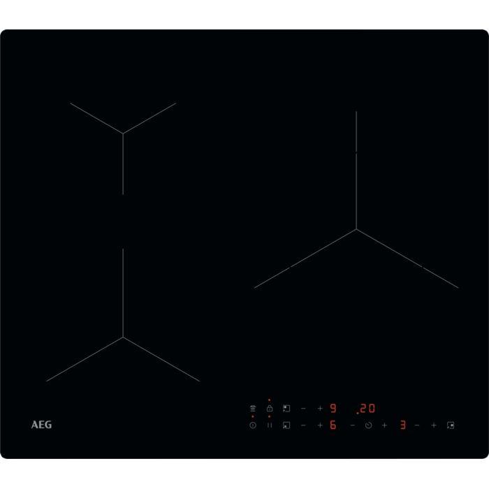 Placa de Indução Encastre AEG TN63IP0BIB (3 zonas - 7200 W - Vidro-cerâmica - Preto)